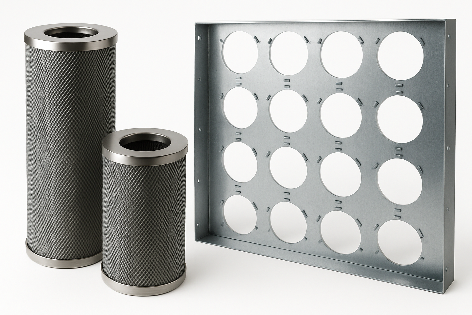 Silindirik Kartuş Filtre Tavası